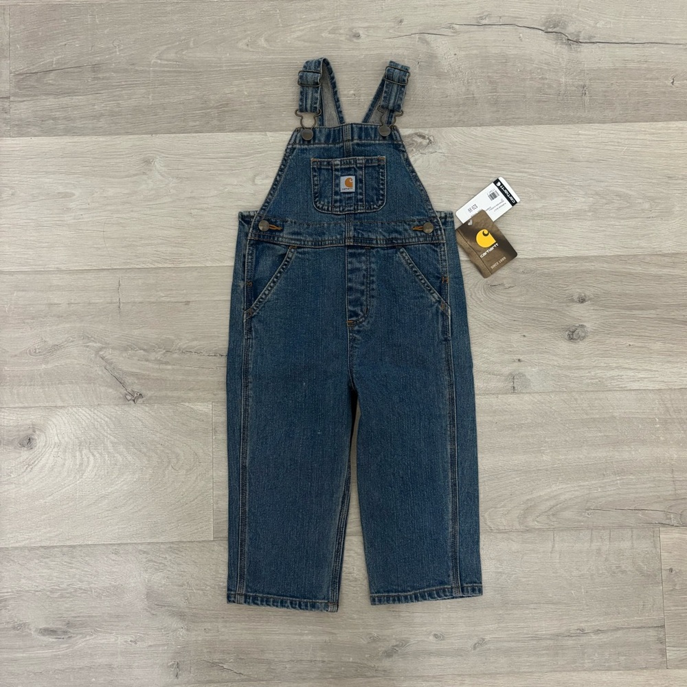 Carhartt Denim Overalls - 2T Toddler - Kids New with Tags